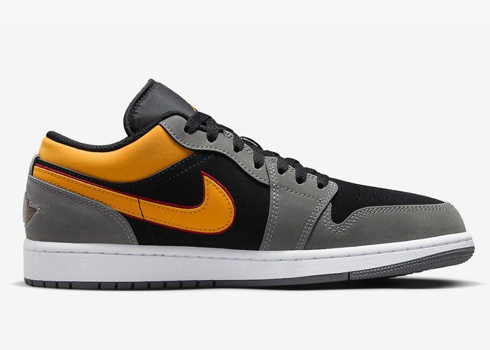 Air Jordan 1 Low Black Vivid Orange - FN7308-008